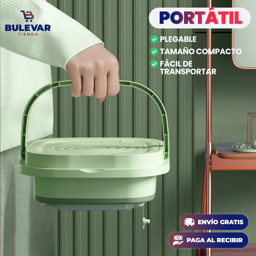 LAVADORA PLEGABLE Y PORTÁTIL DE 5 LITROS