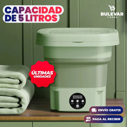 LAVADORA PLEGABLE Y PORTÁTIL DE 5 LITROS